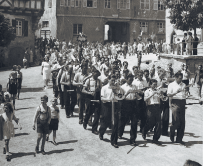 Kapelle beim Festumzug 1949